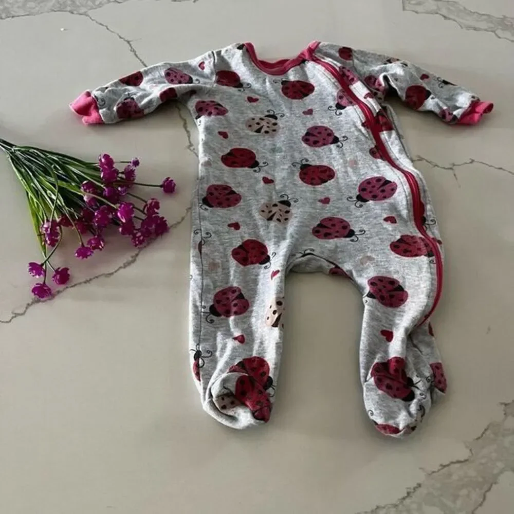 Koala Baby Ladybug Onesie Button Down 6 Months